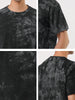 Chic Knit Tie Dye Round Neck Short Sleeve T-shirt