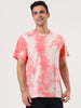 Chic Knit Tie Dye Round Neck Short Sleeve T-shirt