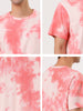 Chic Knit Tie Dye Round Neck Short Sleeve T-shirt