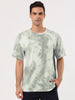 Chic Knit Tie Dye Round Neck Short Sleeve T-shirt