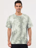 Chic Knit Tie Dye Round Neck Short Sleeve T-shirt