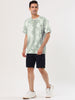 Chic Knit Tie Dye Round Neck Short Sleeve T-shirt