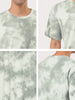 Chic Knit Tie Dye Round Neck Short Sleeve T-shirt
