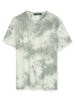 Chic Knit Tie Dye Round Neck Short Sleeve T-shirt