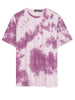 Chic Knit Tie Dye Round Neck Short Sleeve T-shirt