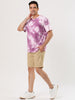 Chic Knit Tie Dye Round Neck Short Sleeve T-shirt