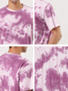 Chic Knit Tie Dye Round Neck Short Sleeve T-shirt