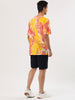 Chic Knit Tie Dye Round Neck Short Sleeve T-shirt