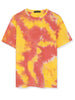 Chic Knit Tie Dye Round Neck Short Sleeve T-shirt