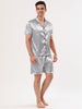 Satin Short Sleeve Summer Sleepwear Pajama Sets