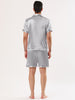 Satin Short Sleeve Summer Sleepwear Pajama Sets