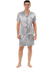 Satin Short Sleeve Summer Sleepwear Pajama Sets