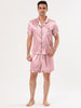Satin Short Sleeve Summer Sleepwear Pajama Sets
