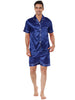 Satin Short Sleeve Summer Sleepwear Pajama Sets