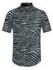 Short Sleeve Floral Print Cotton Beach Hawaiian Shirt