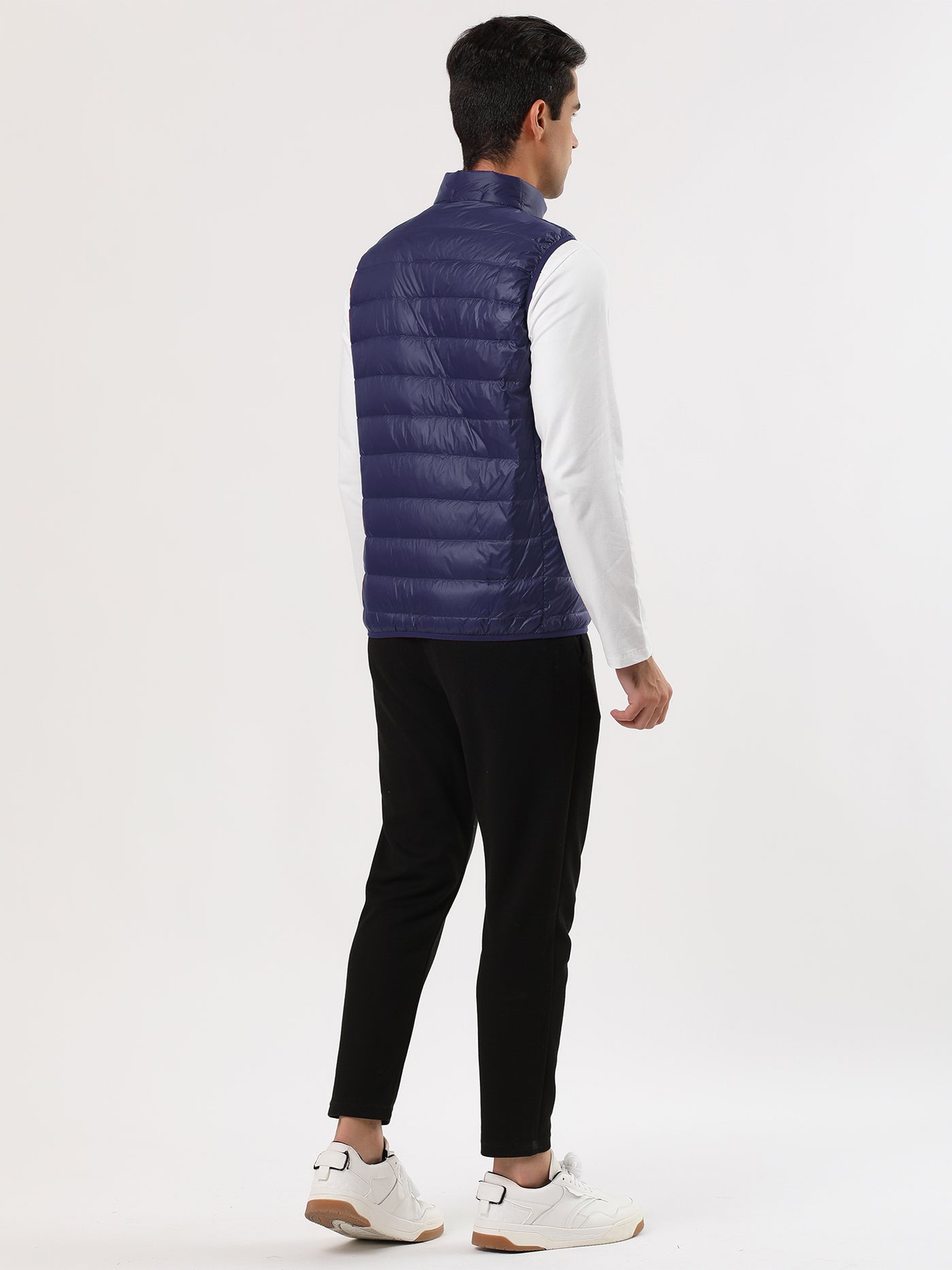 Bublédon Winter Lightweight Stand Collar Zip Up Puffer Vest