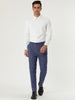 Checked Printed Flat Front Plaid Business Pants