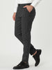 Checked Printed Flat Front Plaid Business Pants