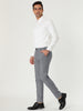 Checked Printed Flat Front Plaid Business Pants