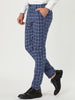Checked Printed Flat Front Plaid Business Pants