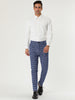 Checked Printed Flat Front Plaid Business Pants