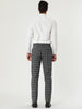 Checked Printed Flat Front Plaid Business Pants
