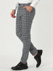 Checked Printed Flat Front Plaid Business Pants