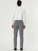 Checked Printed Flat Front Plaid Business Pants