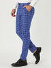 Checked Printed Flat Front Plaid Business Pants