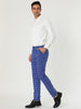 Checked Printed Flat Front Plaid Business Pants