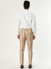 Casual Striped Flat Front Contrast Color Suit Trousers