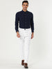 Casual Skinny Plaid Flat Front Business Dress Pants