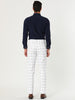 Casual Skinny Plaid Flat Front Business Dress Pants