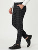Casual Skinny Plaid Flat Front Business Dress Pants