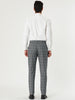 Casual Skinny Plaid Flat Front Business Dress Pants