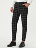 Casual Skinny Plaid Flat Front Business Dress Pants