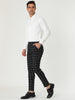 Casual Skinny Plaid Flat Front Business Dress Pants