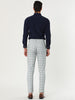 Casual Skinny Plaid Flat Front Business Dress Pants