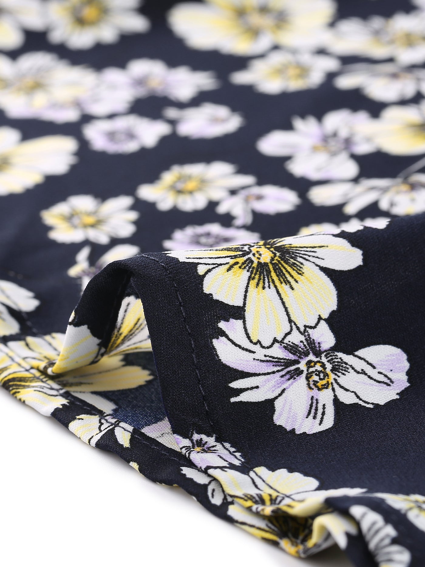 Bublédon A Line Polyester Floral Print Plus Size Wrap Midi Skirt