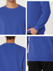 Long Sleeve Solid Crew Neck Pullover Sweatshirt