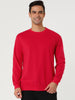 Long Sleeve Solid Crew Neck Pullover Sweatshirt