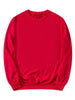 Long Sleeve Solid Crew Neck Pullover Sweatshirt