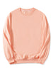 Long Sleeve Solid Crew Neck Pullover Sweatshirt