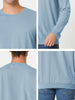 Long Sleeve Solid Crew Neck Pullover Sweatshirt