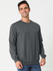 Long Sleeve Solid Crew Neck Pullover Sweatshirt