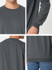 Long Sleeve Solid Crew Neck Pullover Sweatshirt