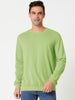 Long Sleeve Solid Crew Neck Pullover Sweatshirt
