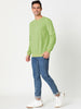 Long Sleeve Solid Crew Neck Pullover Sweatshirt