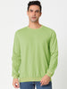 Long Sleeve Solid Crew Neck Pullover Sweatshirt