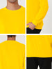 Long Sleeve Solid Crew Neck Pullover Sweatshirt